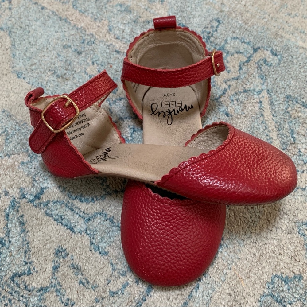 Monkey Feet Ballet Flats Size 2-3 yrs